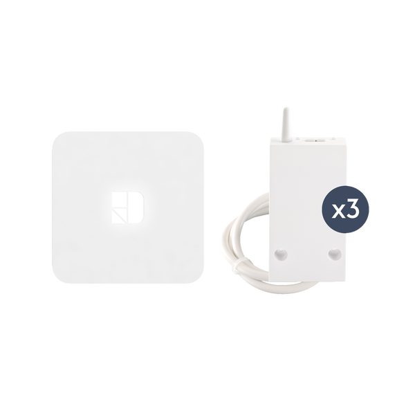 Pack RF 6600 FP connecté - 3 récepteurs RF 6600 FP + 1 box connectée Tydom Home - 6050658 - Delta Dore