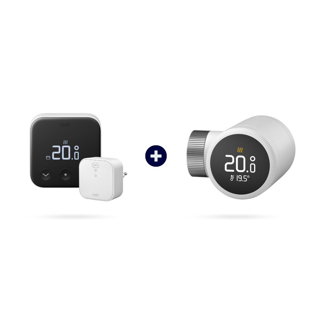 Thermostat connecté filaire Kit de démarrage X avec Bridge et 1 Tête thermostatique X – tado°