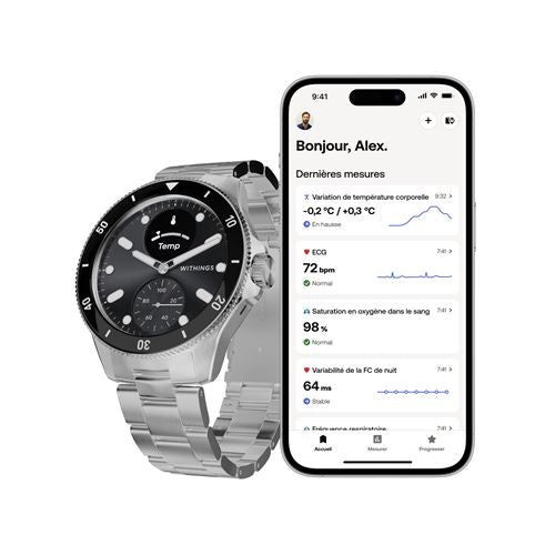 ScanWatch Nova 42 mm Noir - Montre connectée - Withings