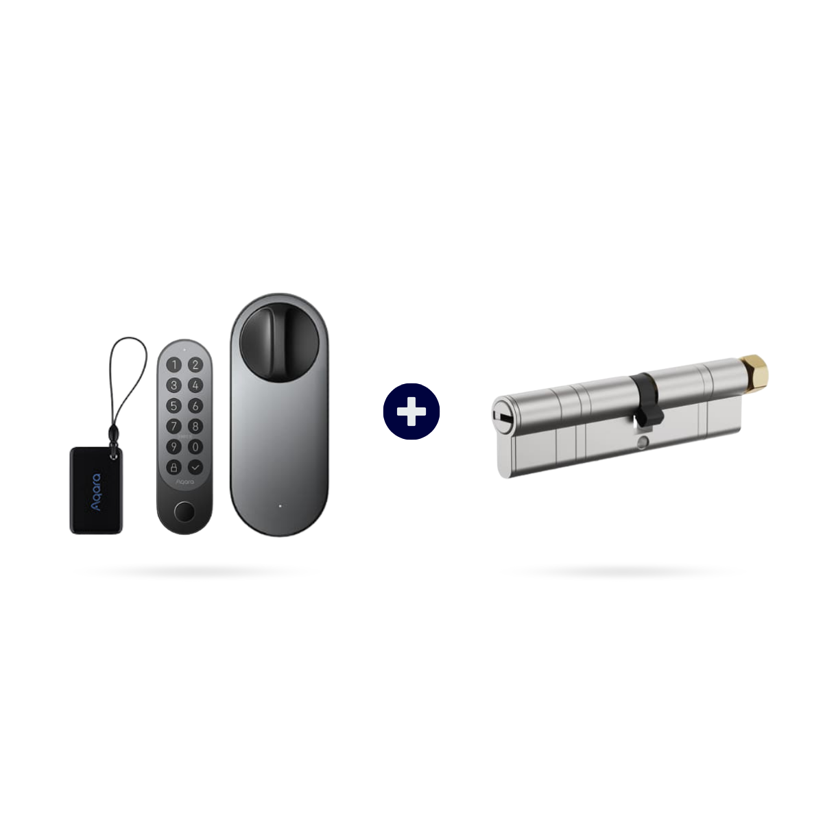 Pack serrure intelligente U200 avec cylindre ajustable – Noir – Aqara