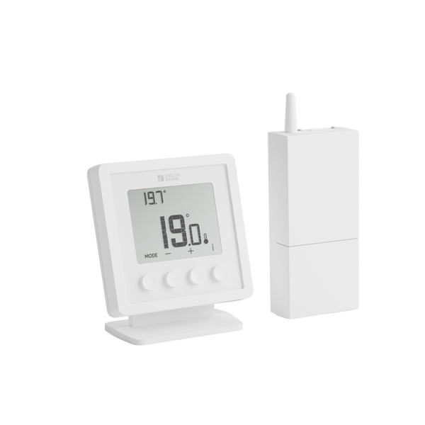 Thermostat sans-fil pour systèmes hydraulique et aéraulique - Tybox RF 210 - 6051149 - Delta Dore
