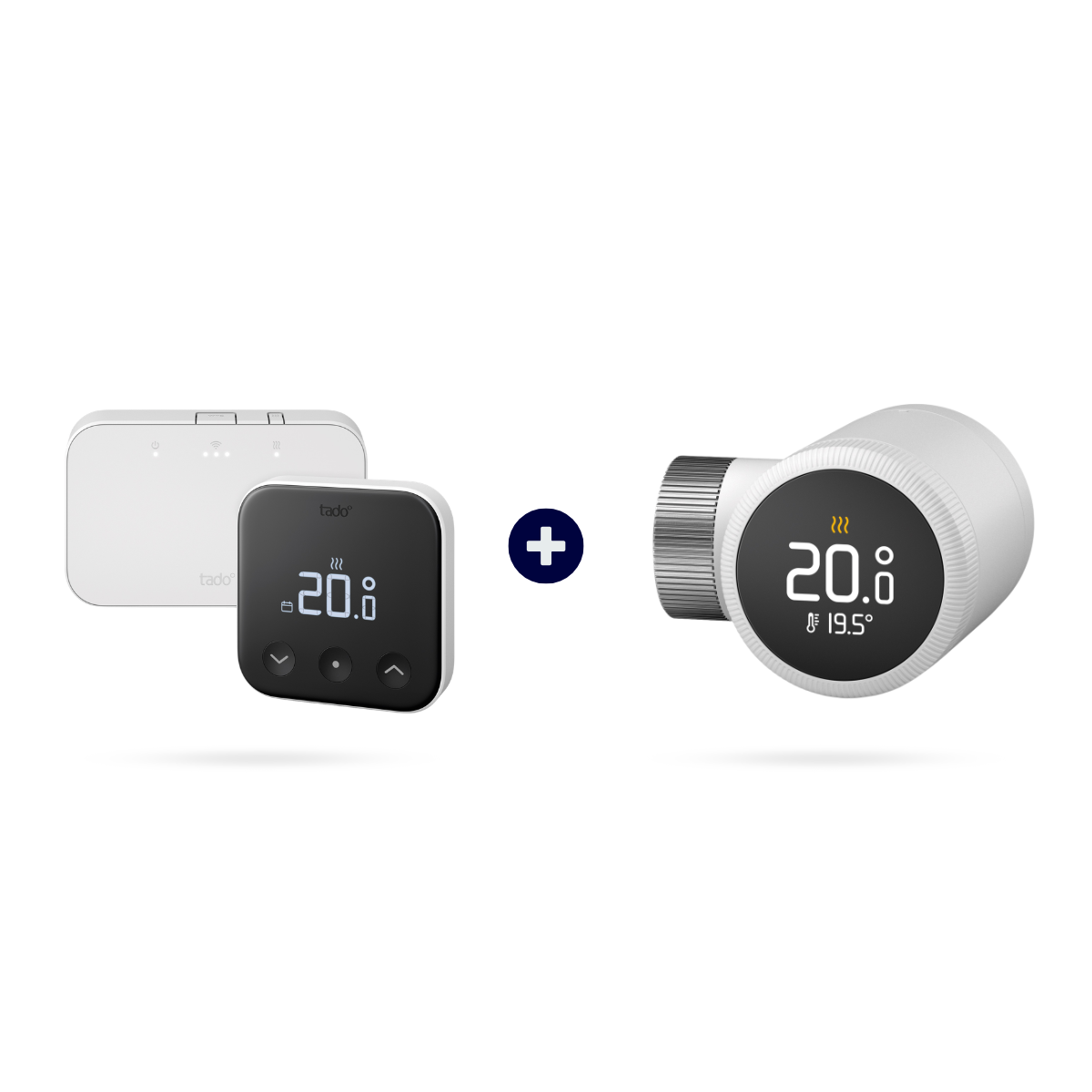 Thermostat connecté et intelligent sans fil Kit de démarrage X avec Bridge et 1 Tête thermostatique X – tado°