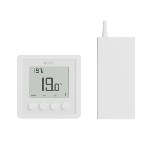 Thermostat sans-fil pour systèmes hydraulique et aéraulique - Tybox RF 210 - 6051149 - Delta Dore