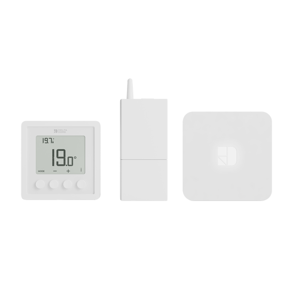 Thermostat connecté sans fil hydraulique et aéraulique - Tybox Home RF 210 - 6053089 - Delta Dore