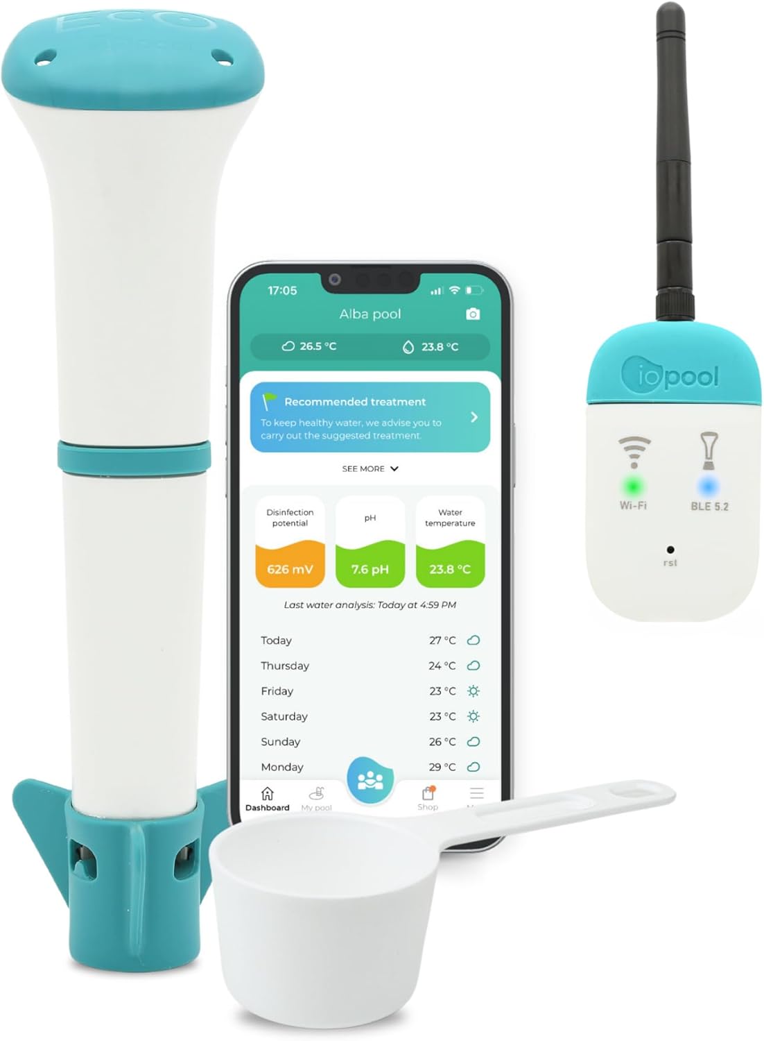 EcO Start + cOnnect Wifi - Contrôleur d'eau intelligent connecté - iopool