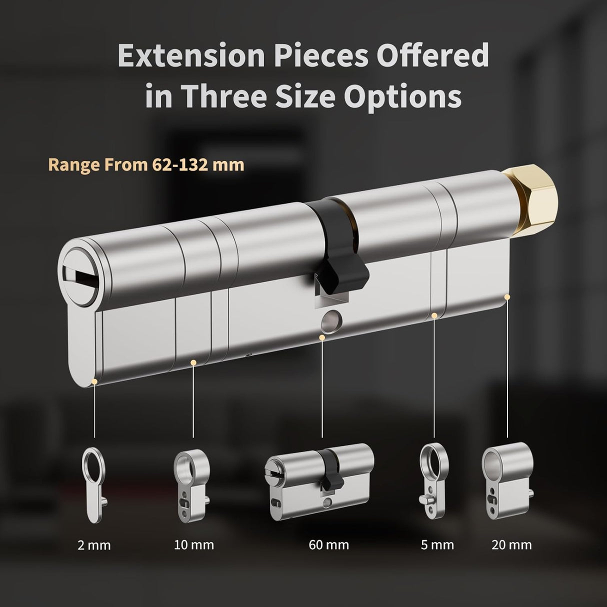 Cylindre ajustable/réglable pour serrure connectée Smart Lock U200 - Aqara