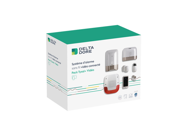 Pack Tyxal+ Vidéo – Alarme connectée 8 zones - Delta Dore