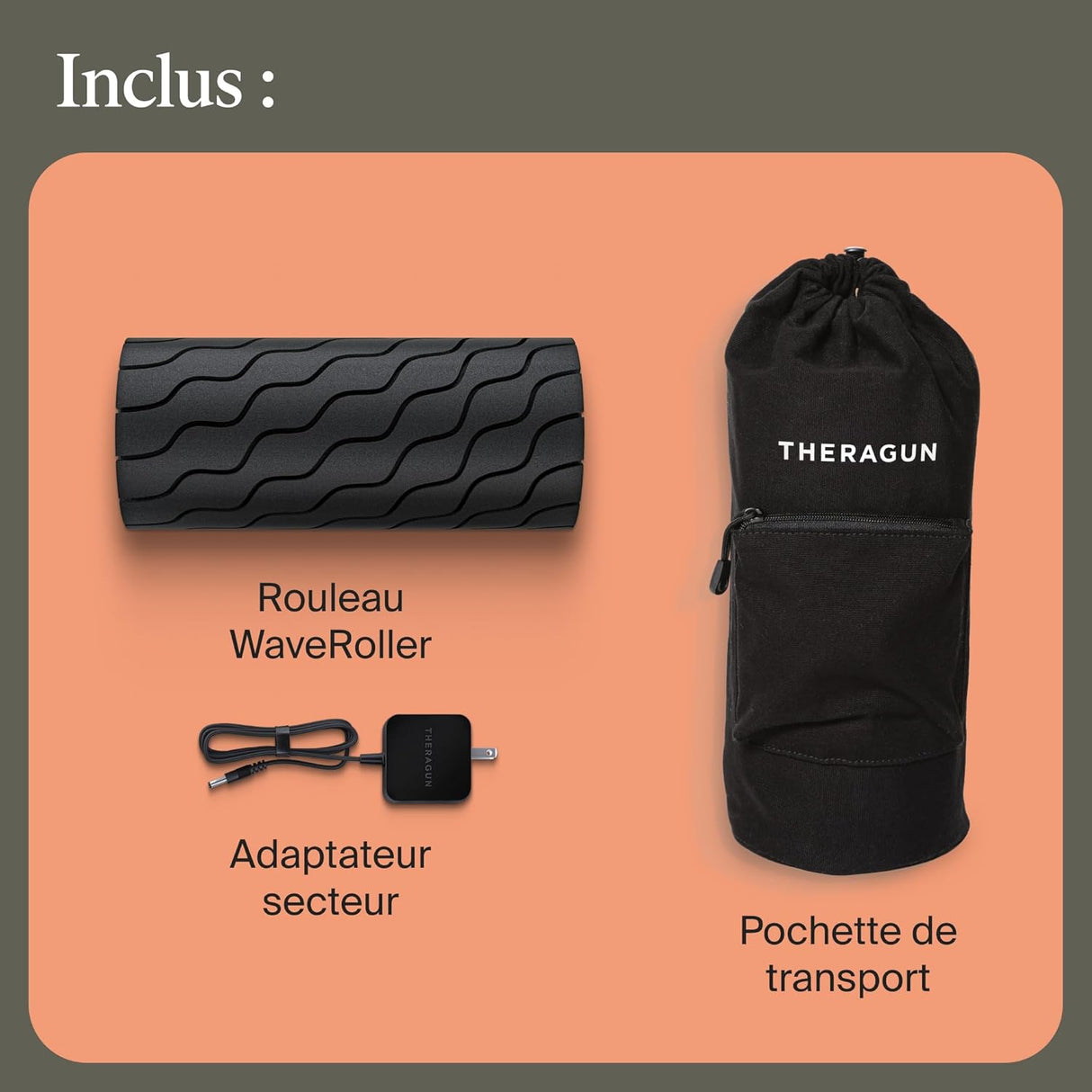 Theragun Wave Roller - Rouleaux à vibrations pour les muscles - Therabody