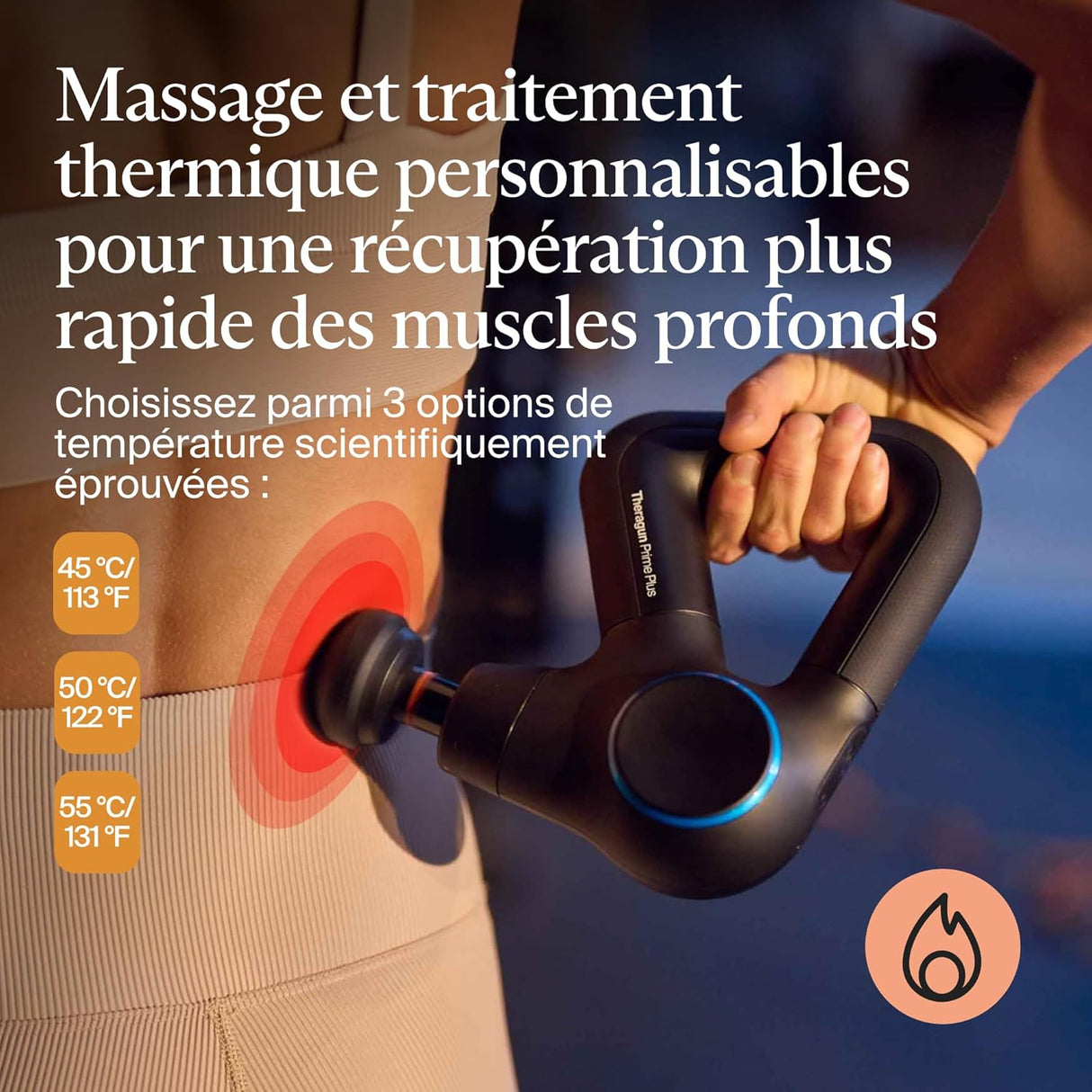 Theragun Prime Plus - Pistolet de massage percussif récupération musculaire - Therabody