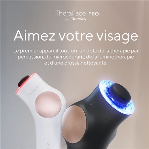 TheraFace PRO white - Appareil connecté soin visage et massage facial - Therabody