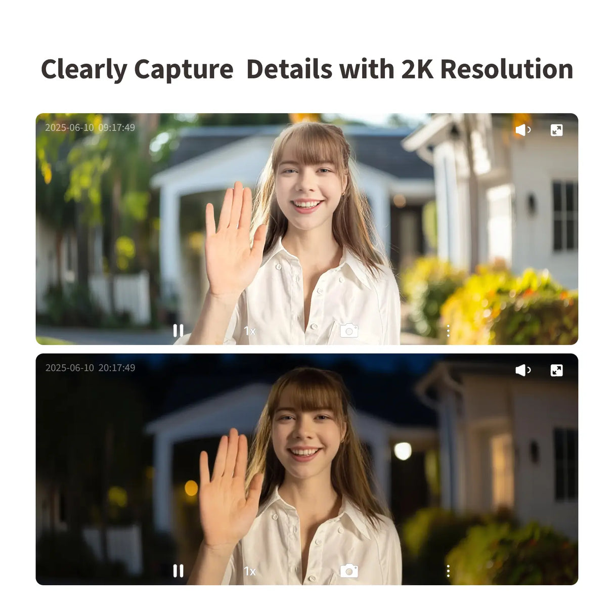 Aqara sonnette G410 noir vue caméra