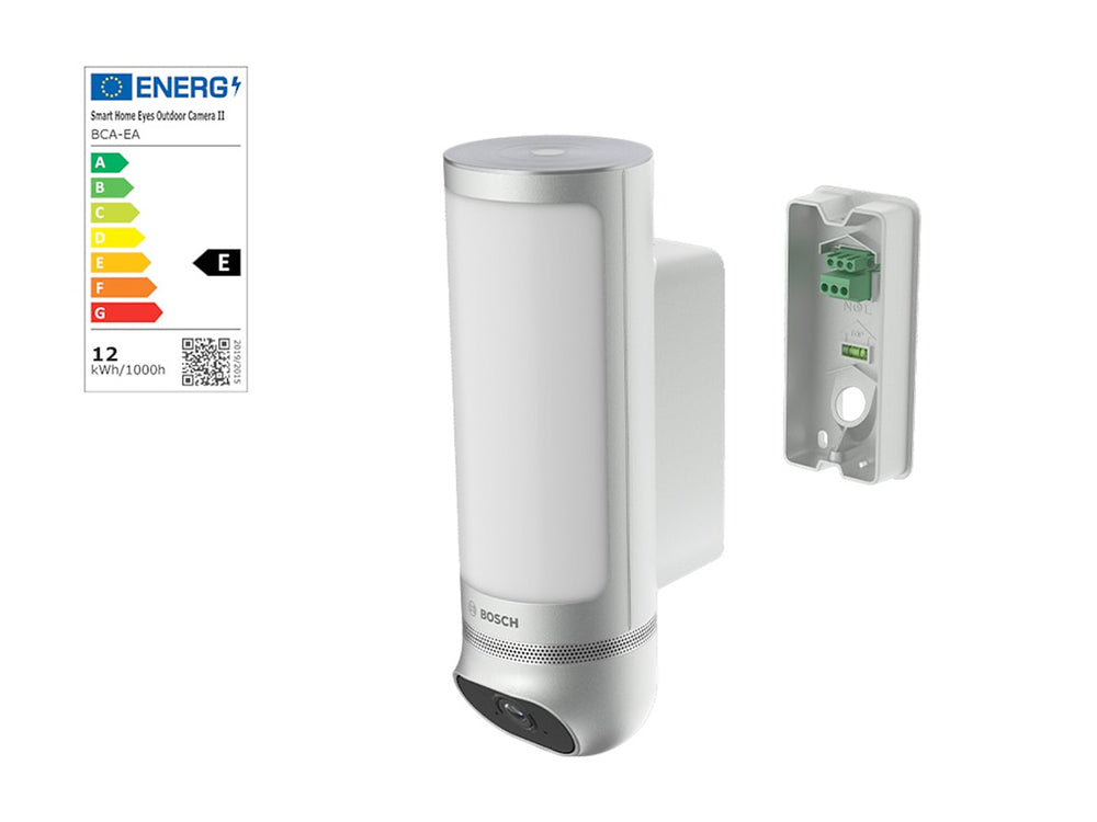 Caméra extérieure Eyes II consommation et accroche