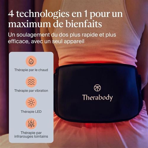 ThermBack LED - Ceinture chauffante et luminothérapie LED récupération dos – Therabody