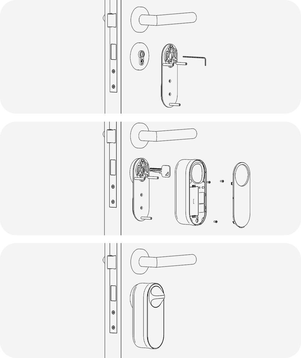 Serrure intelligente avec clavier à empreinte digitale Matter sur Thread U200 - Aqara