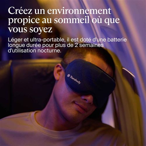 SleepMask EU/UK - Masque de sommeil connecté relaxation et occultation - Therabody