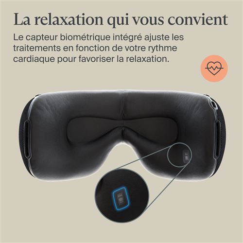 SmartGoggles 2.0 Black - Masque connecté relaxation yeux et sommeil - Therabody