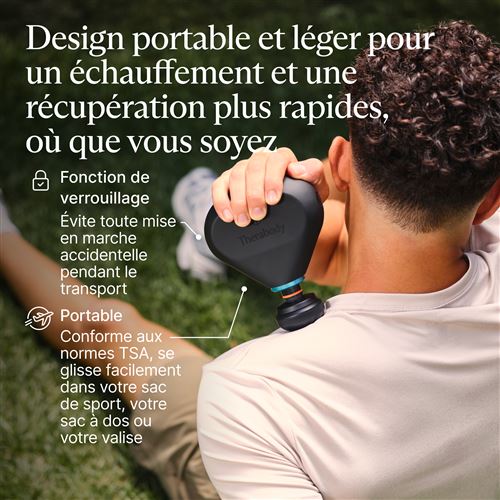 Theragun Mini Plus Noir - Pistolet de massage chauffant - Therabody