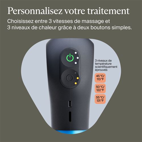 Theragun Mini Plus Noir - Pistolet de massage chauffant - Therabody