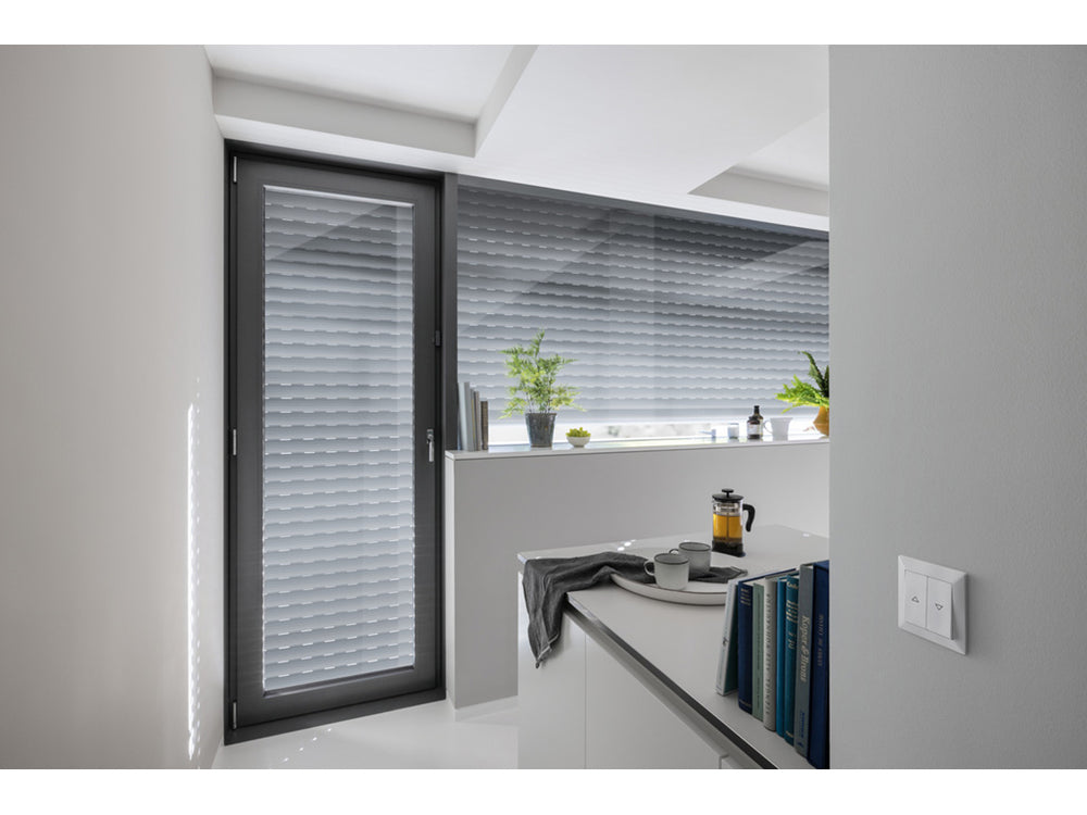 Module de contrôle de volets et lumières en action