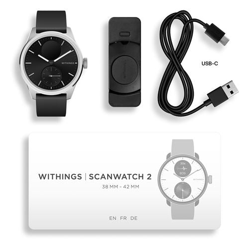 ScanWatch 2 42 mm Noir - Montre connectée – Withings
