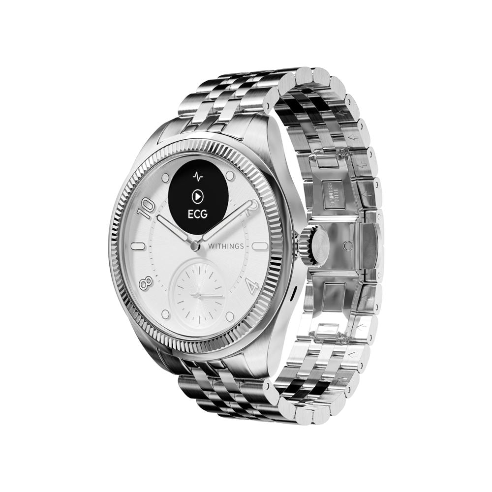 ScanWatch Nova Brilliant 39 mm Edition argent - Montre connectée - Withings