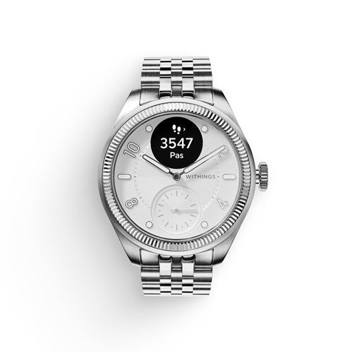 ScanWatch Nova Brilliant 39 mm Edition argent - Montre connectée - Withings
