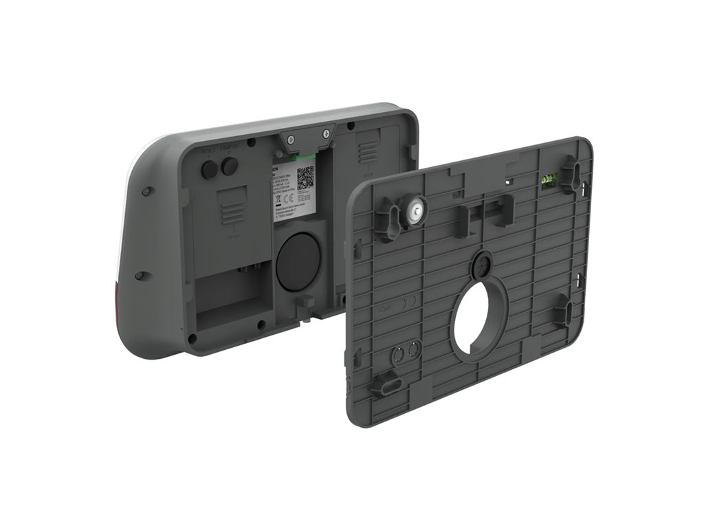 Sirène extérieure connectée accroche vue de dos