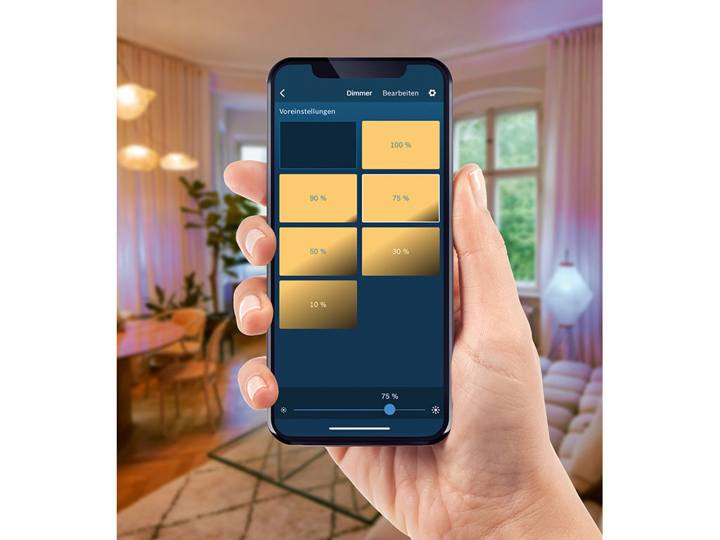 Variateur lumière dimmer Zigbee avec smartphone
