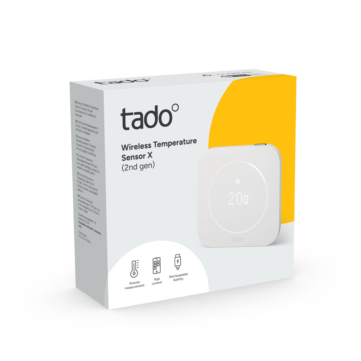 Emballage – Sonde de température sans fil X (2e gén.) – tado°