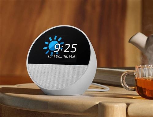 Echo Spot Blanc - Amazon Alexa