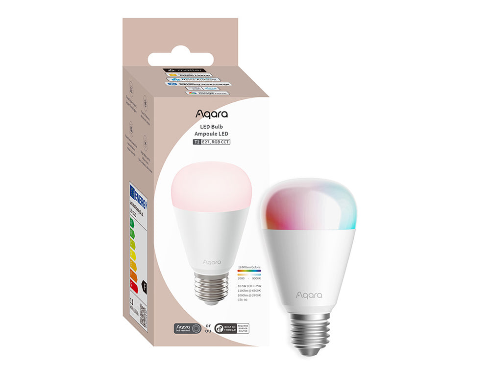 Pack éclairage 2 ampoules douilles classique E27 & Hub M100 - Aqara