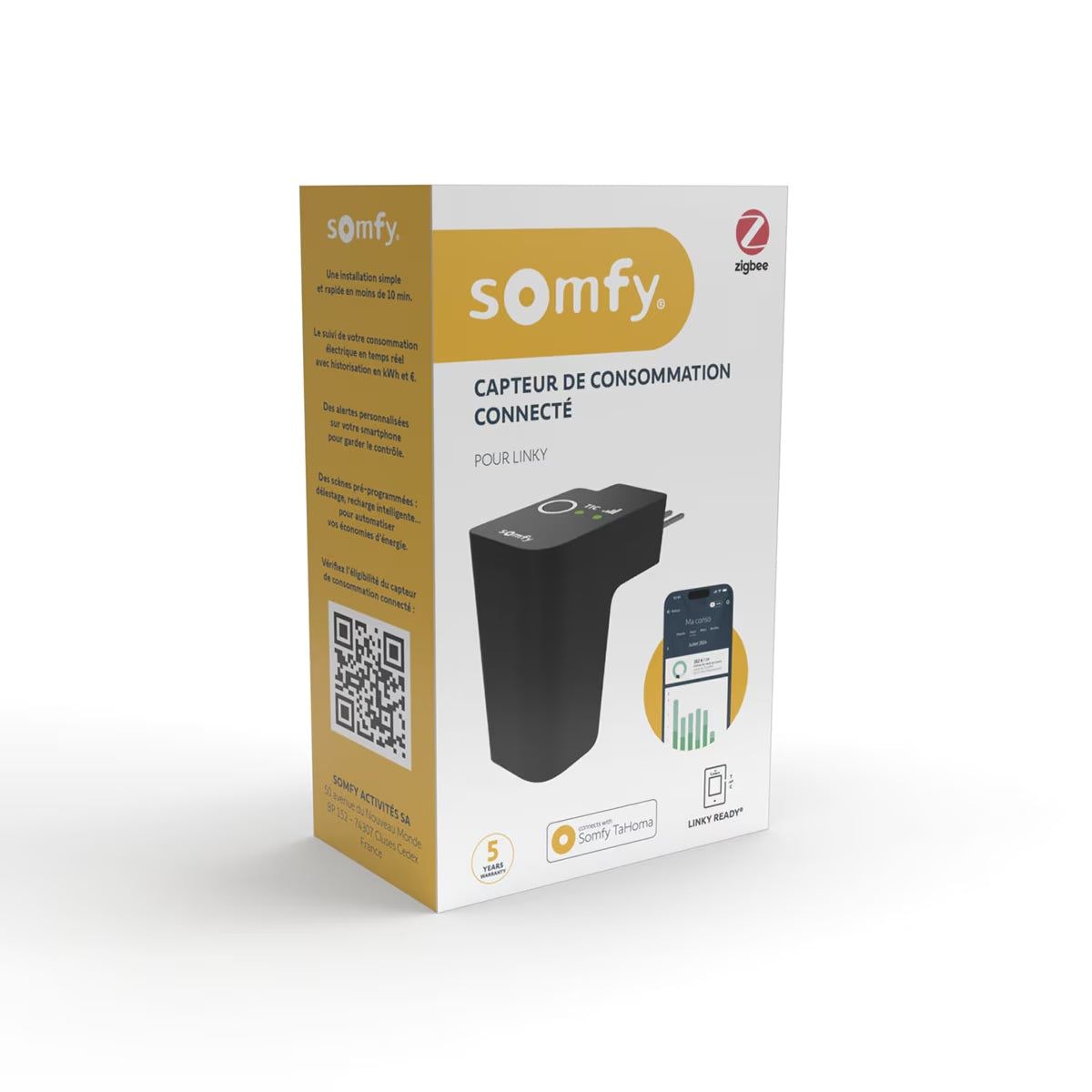 Capteur de consommation connecté Zigbee  - Somfy