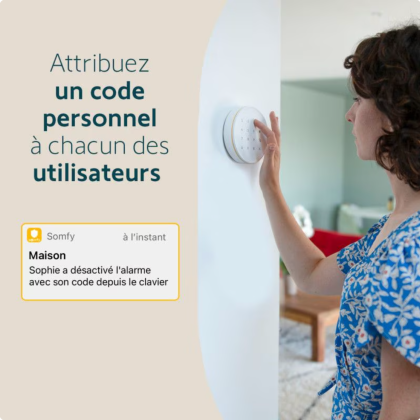 Clavier intérieur à codes - compatible Home Alarm - Somfy