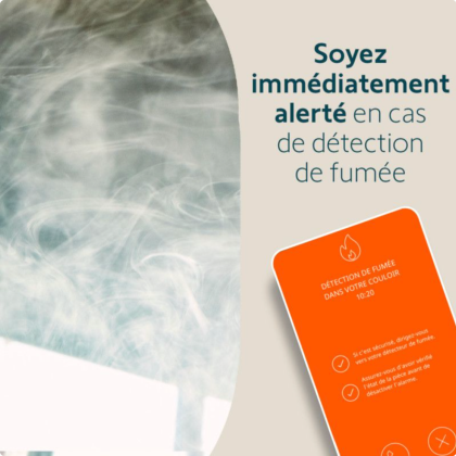 Détecteur de fumée connecté - compatible Home Alarm - Somfy