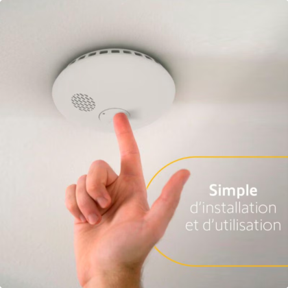 Détecteur de fumée connecté - compatible Home Alarm - Somfy