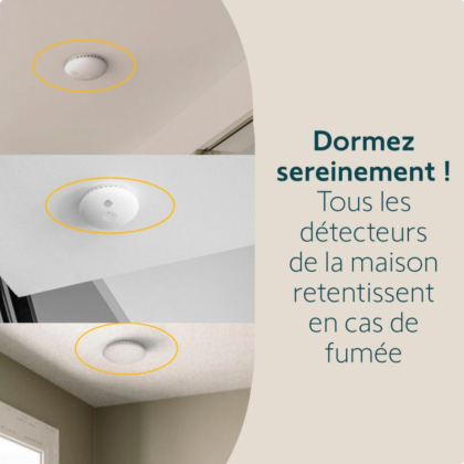 Détecteur de fumée connecté - compatible Home Alarm - Somfy