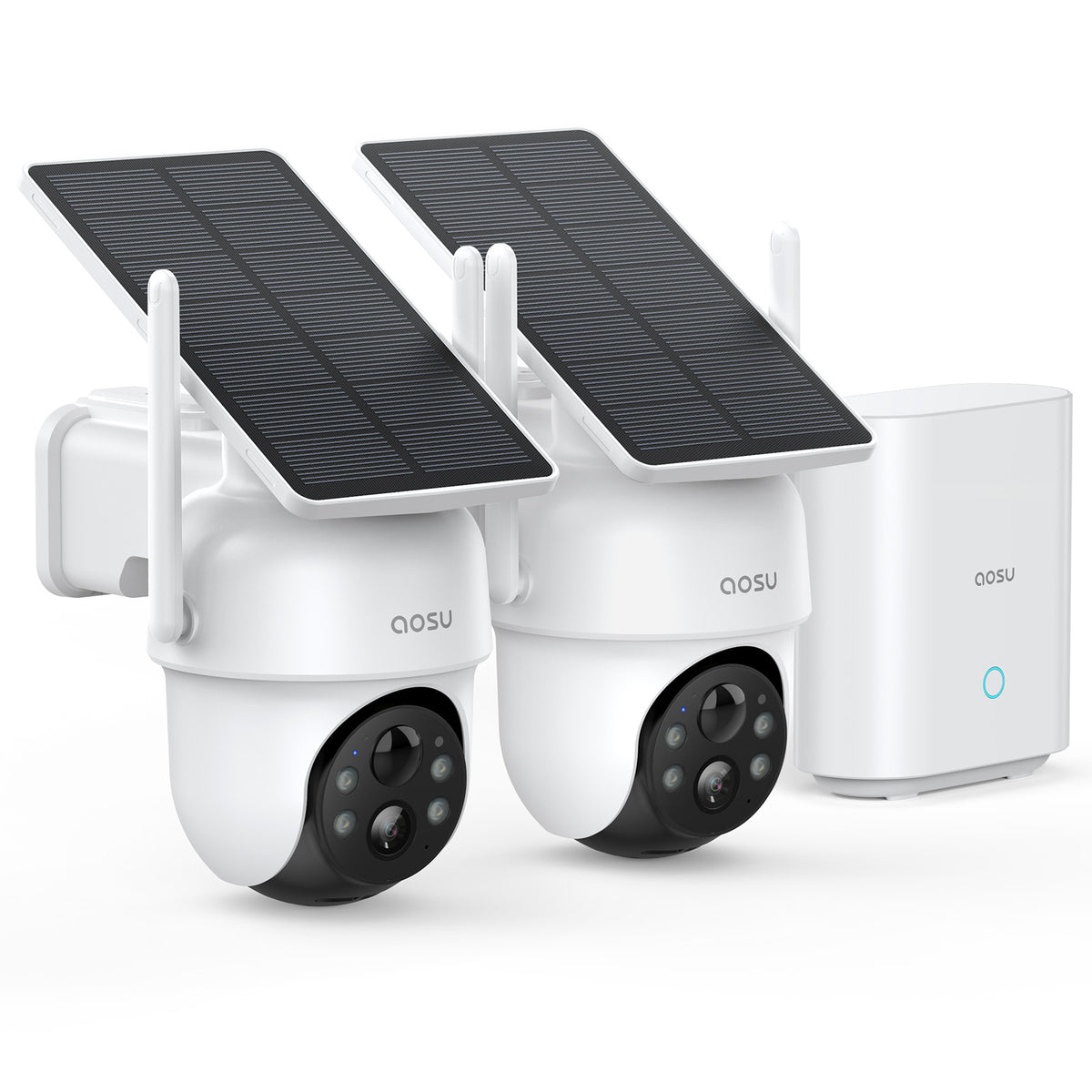 Kit 2 caméras solaires SolarCam D1 Classic avec aosuBase – Aosu