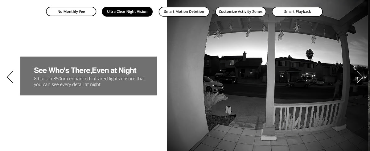 Vision nocturne HD – Video Doorbell Ultra Aosu