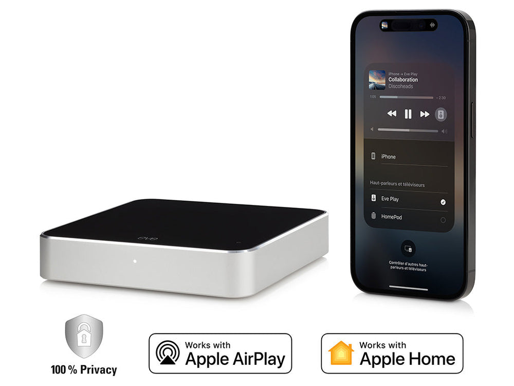 Interface de diffusion audio multiroom compatible AirPlay 2 Eve Play - Eve