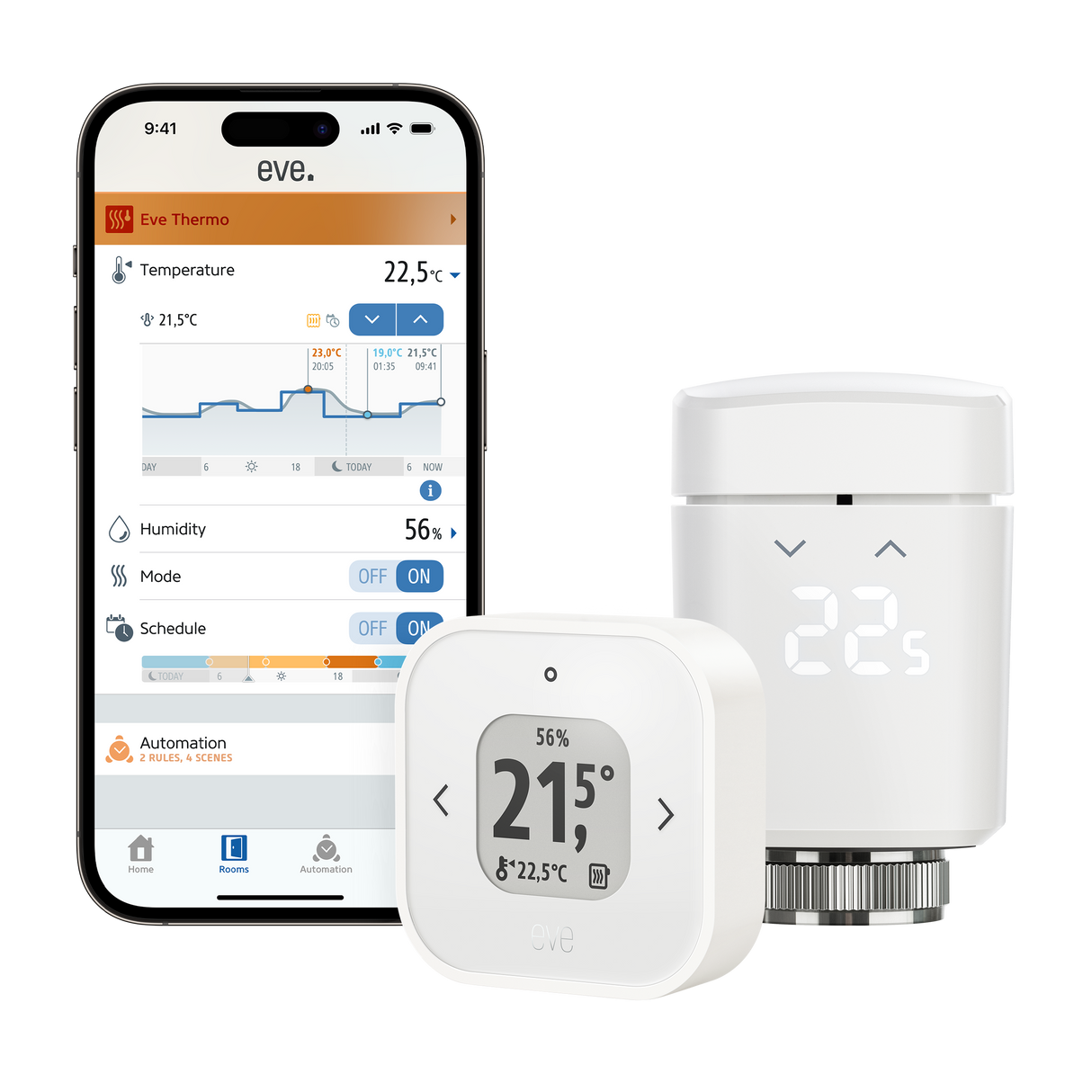 Capteur et régulateur de température connecté Eve Thermo Control - Eve