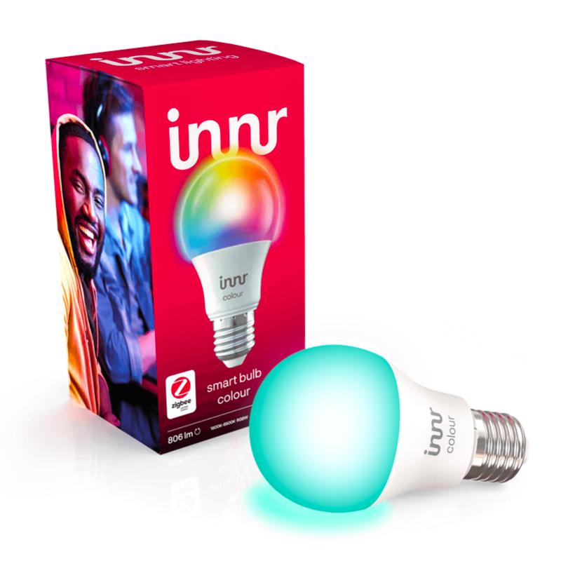 Ampoule LED connectée Zigbee E27 blanc et couleur - intensité variable - Innr