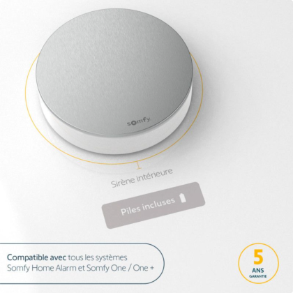Sirène intérieure 105 dB - compatible Home Alarm - Somfy