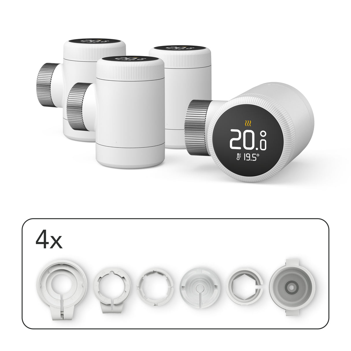 Tête Thermostatique Intelligente X - Pack Quattro - tado°