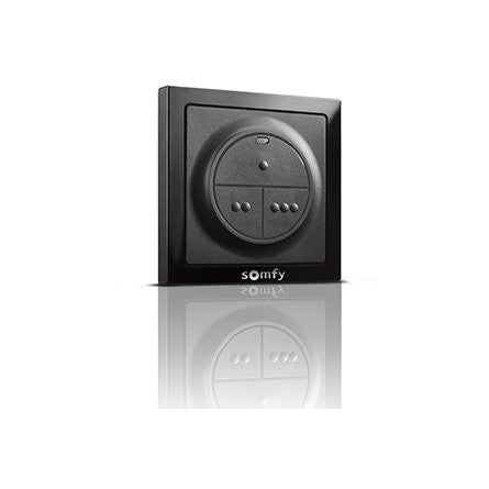 Commande murale io 3 canaux portail et porte de garage - Somfy