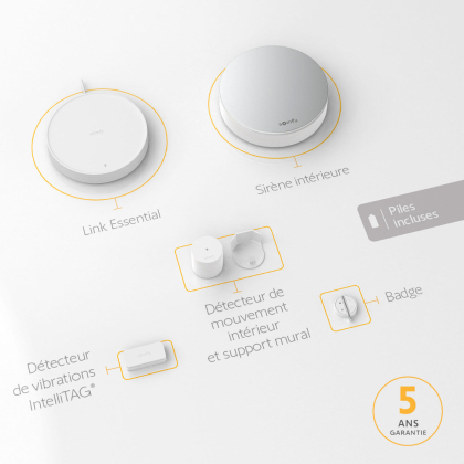 Pack starter Home Alarm Essential sans fil alertant avant l'intrusion - Somfy