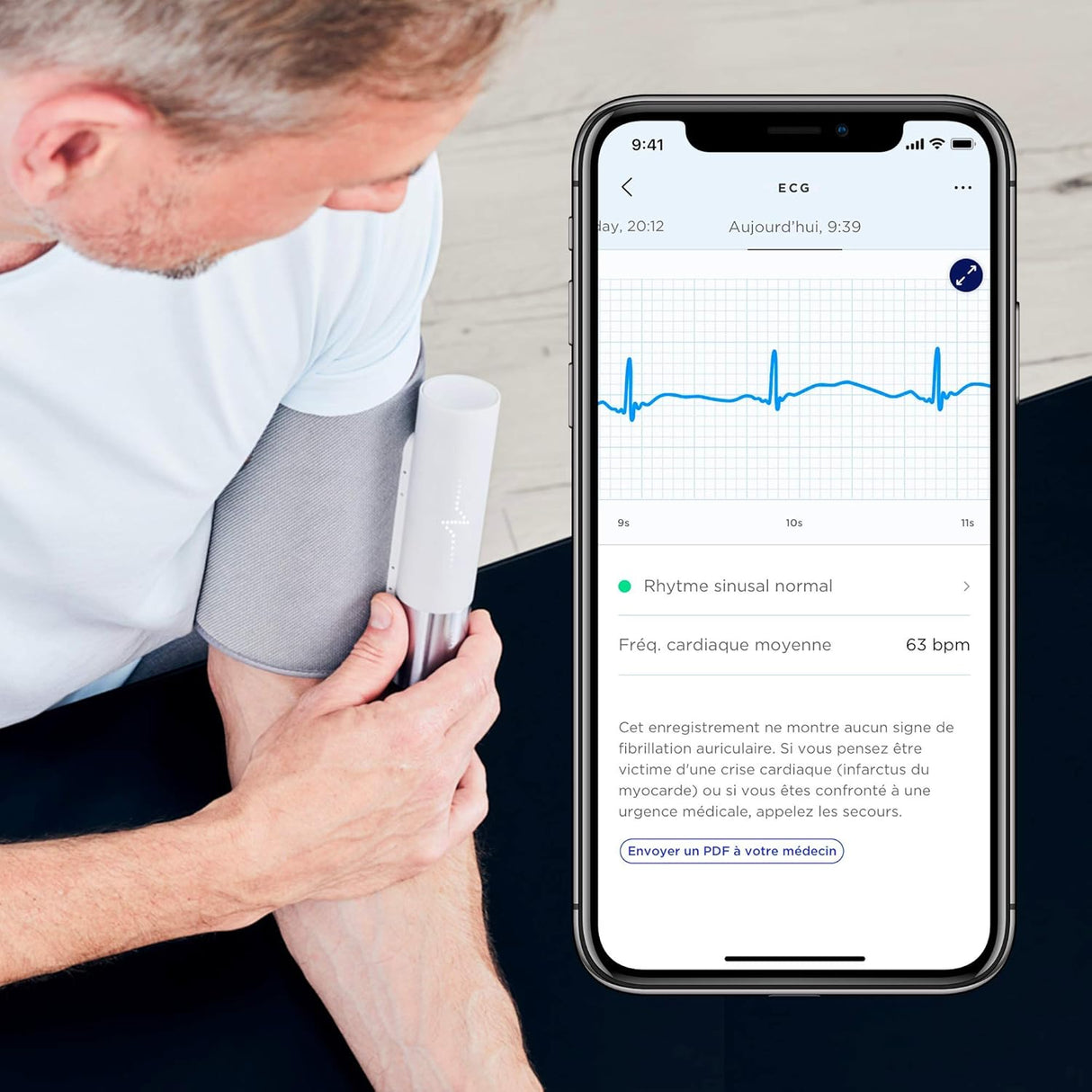 BPM Core - Tensiomètre connecté avec électrocardiogramme et stéthoscope électronique - Withings