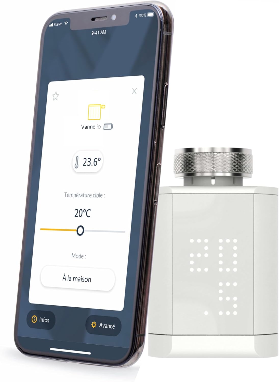 Tête thermostatique io 1870508 – Somfy