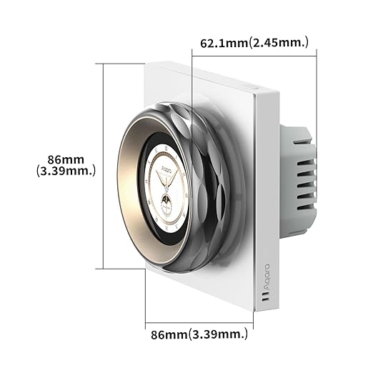 Interrupteur intelligent tactile Touchscreen Dial V1 EU – Écran, molette et contrôle domotique Zigbee -Aqara