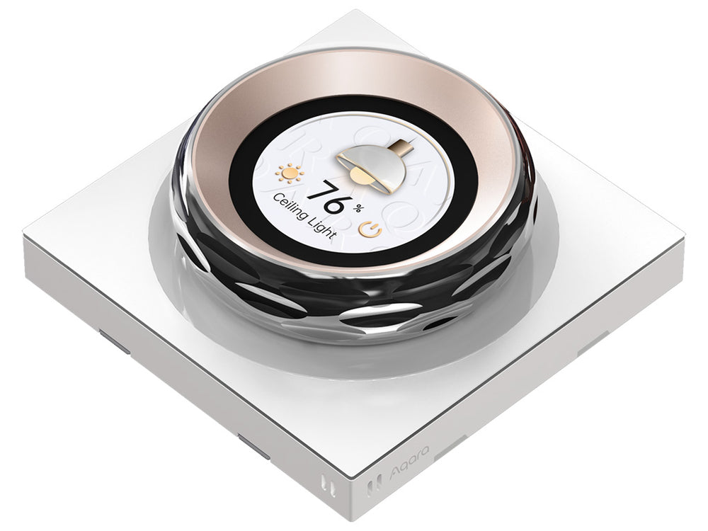 Interrupteur intelligent tactile Touchscreen Dial V1 EU – Écran, molette et contrôle domotique Zigbee -Aqara