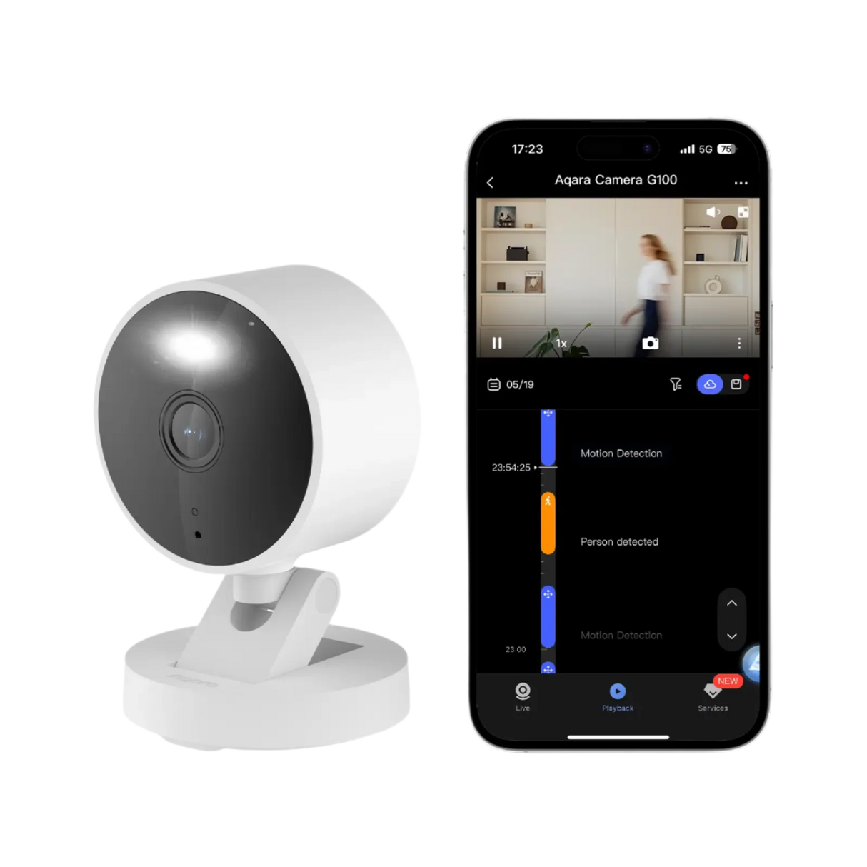Caméra G100 avec application